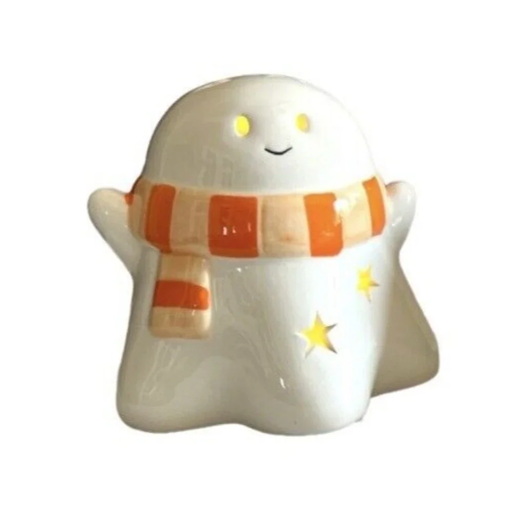 Target Bullseye Playground Halloween 2022 Ceramic LED Light Up Ghost Scarf Decor